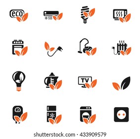 eco web icons for user interface design