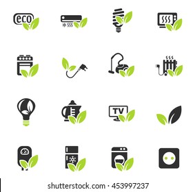 eco web icons for user interface design