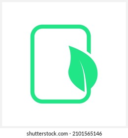 Icono de la ventana ecológica aislado Ilustración del material del vector del esténcil EPS 10