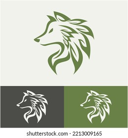 eco wolf illustration for any purpose