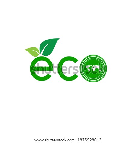 Eco world eco concept enviroment pure eco nature.