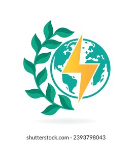 eco world energy icon concept