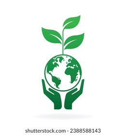 eco world friendly icon concept