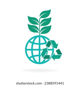 eco world friendly icon concept