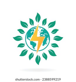 eco world friendly icon concept