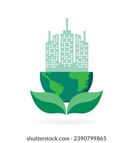 eco world friendly icon concept
