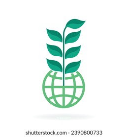 eco world friendly icon concept