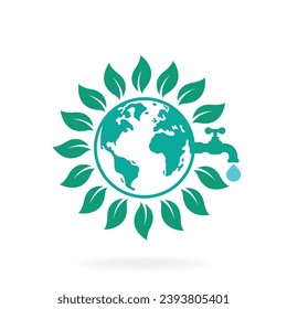 eco world friendly icon concept