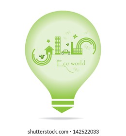 Eco world illustration