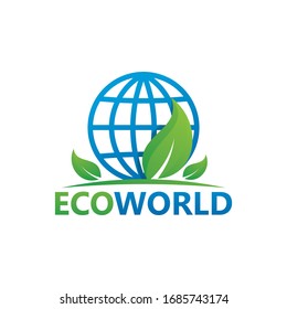Eco World Logo Template Design