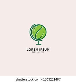 eco world nature global logo template vector illustration icon element - Vector