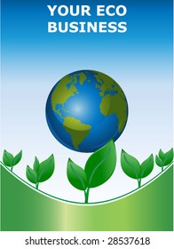 Eco-business vector template