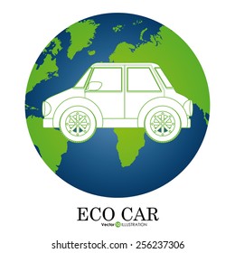 eco,ecology, design over white background, vector illustration.