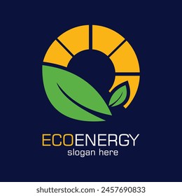 Ecoenergy logo design simple concept Premium Vector