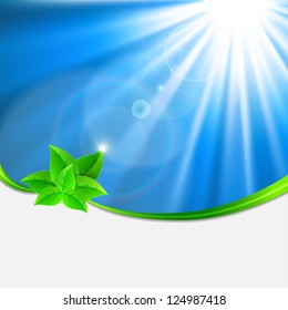 Eco-friendly abstract background. Vector illustration