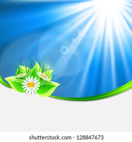 Eco-friendly abstract background. Vector illustration