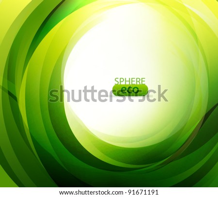 Eco-friendly abstract swirl