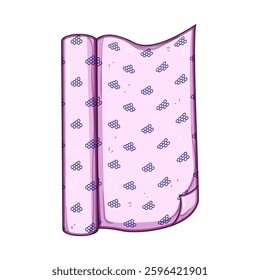 ecofriendly beeswax food wrap cartoon. biodegradable natural, plasticfree alternative, kitchen storage ecofriendly beeswax food wrap sign. isolated symbol vector illustration