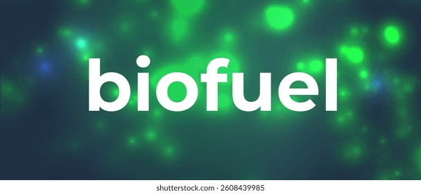 Eco-Friendly Biofuel Concept Background Representing Renewable Energy