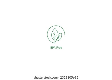 Eco-Friendly BPA-Free Vector Icon: Clean and Sustainable Design for Health-conscious Consumers and Environmentally-friendly Products