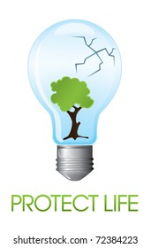 Eco-friendly bulb protecting life