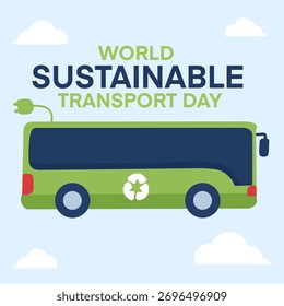 Autobús ecológico Vector de Transporte público