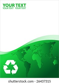 eco-friendly business template vector