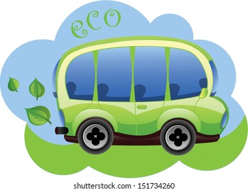 Eco-friendly cartoon car