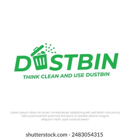 Eco-Friendly Dustbin Logo Vector Design