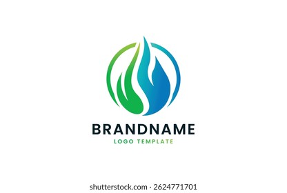Eco-Friendly Flame Drop Logo for Energy Company