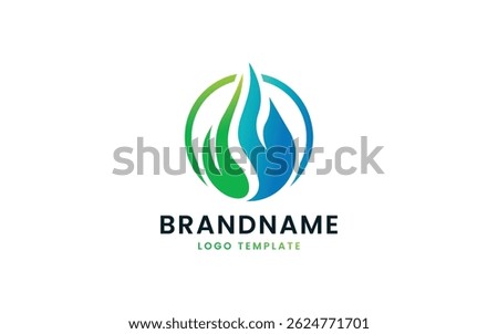 Eco-Friendly Flame Drop Logo for Energy Company