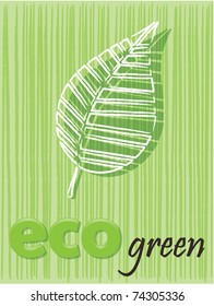 Eco-friendly floral background