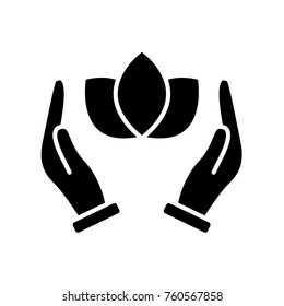 Ecofriendly glyph icon