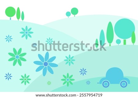 Similar – Image, Stock Photo Highway to ecomarket Green