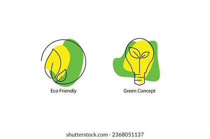 Icono de vector de concepto ecológico: Sostenibilidad en formato escalable.