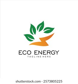 Eco-friendly green logo design with abstract nature-inspired elements and organic leaf-based illustration for environmental and sustainable concepts