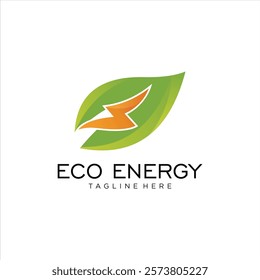 Eco-friendly green logo design with abstract nature-inspired elements and organic leaf-based illustration for environmental and sustainable concepts