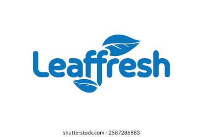 Eco-friendly green logo with leaf design for organic, natural Vector