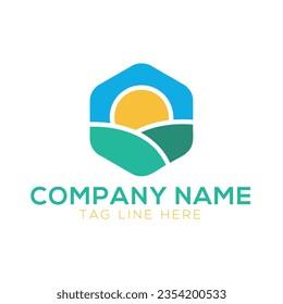 Eco-friendly, Healthy natural product label logo
