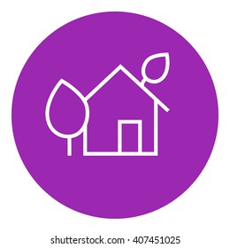 Icono de la línea residencial ecológica.