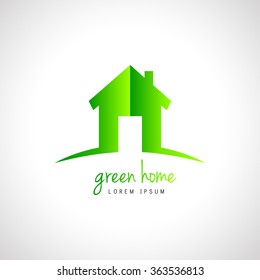 Eco-friendly house logo design
