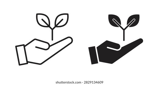 Eco-friendly icon black illustration pack. EPS10