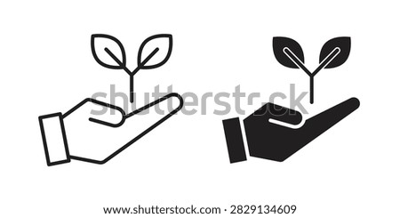 Eco-friendly icon black illustration pack. EPS10