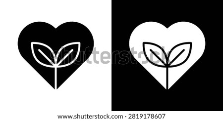 Eco-friendly icon black symbols kit.