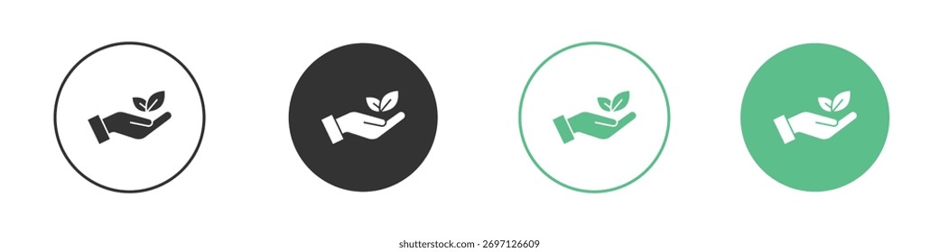 Eco-friendly icon for design and web.
