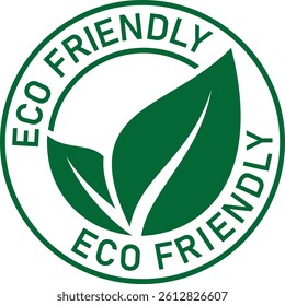 Eco-Friendly Icon – Organic Natural Food Label Stamp for Sustainable Products