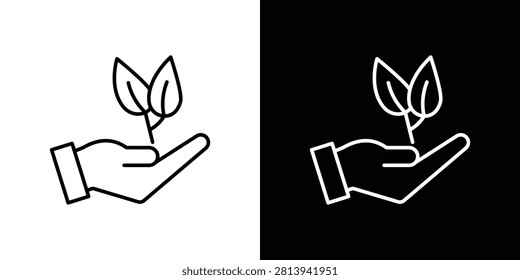 Eco-friendly icon outline elements series.
