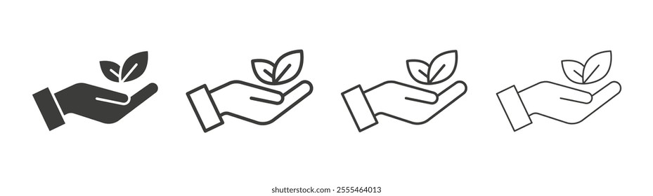 Eco-friendly icon pack. vector illustration
