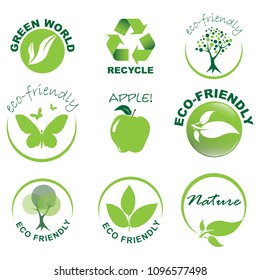 Eco-friendly icon set