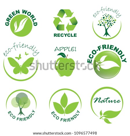Eco-friendly icon set